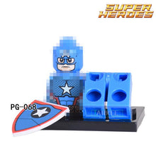 Single Sale Building Blocks Marvel Super Heroes Bricks Black Panthers Captain America Figures DIY Kids Toys Children Model Gift
