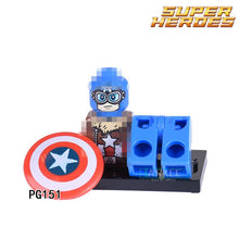 Single Sale Building Blocks Marvel Super Heroes Bricks Black Panthers Captain America Figures DIY Kids Toys Children Model Gift