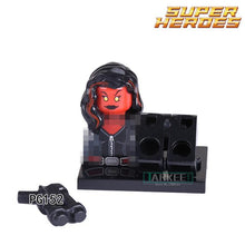 Single Sale Building Blocks Marvel Super Heroes Bricks Black Panthers Captain America Figures DIY Kids Toys Children Model Gift