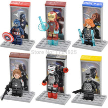 Single Sale Captain America Figure Civil War Winter Soldier Black Widow Iron Man Building Blocks Marvel Hero Models Toys