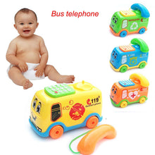 Baby Toys Music Cartoon Bus Phone Educational