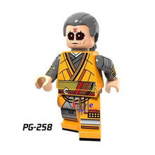 Single Super Hero Marvel Daredevil Spider-Man Masked Robber Punisher Odin Shocker Comics building blocks bricks toy for children
