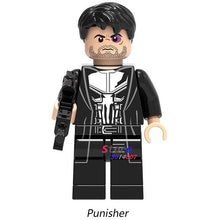 Single Super Hero Marvel Daredevil Spider-Man Masked Robber Punisher Odin Shocker Comics building blocks bricks toy for children