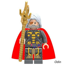 Single Super Hero Marvel Daredevil Spider-Man Masked Robber Punisher Odin Shocker Comics building blocks bricks toy for children