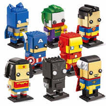 Decool Batman Iron Man Super Man Blocks Bricks Headz military Action Figures Toy for Children Fit for Lego for minifigure Marvel