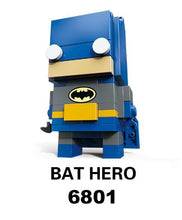 Decool Batman Iron Man Super Man Blocks Bricks Headz military Action Figures Toy for Children Fit for Lego for minifigure Marvel