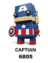 Decool Batman Iron Man Super Man Blocks Bricks Headz military Action Figures Toy for Children Fit for Lego for minifigure Marvel