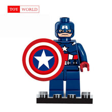 Super Heroes Marvel Figures Captain American The Hulk Spiderman Iron Man LEGOINGLYS Building Blocks Mini Bricks Children Toys 15