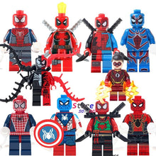 Single Deadpool Spider Man Venom vs Carnage Jesse Quick Ninja Figures building blocks models bricks toys for children kits