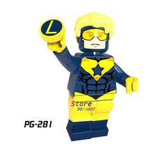 Single Super Hero Superboy Firestorm Captain Booster Cold Elektra Green Lantern Dark Archer building blocks toys for children