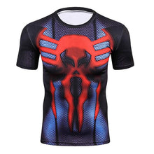 New Men Youth 3D T-Shirt Marvel Superhero Spiderman Ironman T Shirt Man Fitness tee Compression Shirt High elastic Tights
