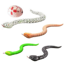 Remote Control Snake Rattlesnake Animal Trick Terrifying Mischief Toy Black