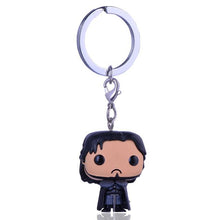 Funko Pop Harri Potter Keychain Marvel Captain America Movie Anime Key chain iron Man Figure Game of Thrones Key ring Kid Toy