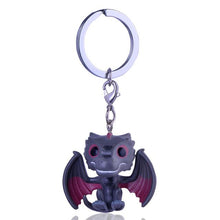 Funko Pop Harri Potter Keychain Marvel Captain America Movie Anime Key chain iron Man Figure Game of Thrones Key ring Kid Toy