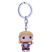 Funko Pop Harri Potter Keychain Marvel Captain America Movie Anime Key chain iron Man Figure Game of Thrones Key ring Kid Toy