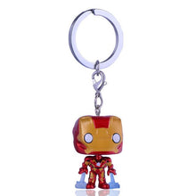 Funko Pop Harri Potter Keychain Marvel Captain America Movie Anime Key chain iron Man Figure Game of Thrones Key ring Kid Toy