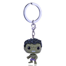 Funko Pop Harri Potter Keychain Marvel Captain America Movie Anime Key chain iron Man Figure Game of Thrones Key ring Kid Toy