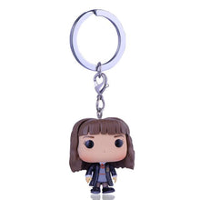 Funko Pop Harri Potter Keychain Marvel Captain America Movie Anime Key chain iron Man Figure Game of Thrones Key ring Kid Toy
