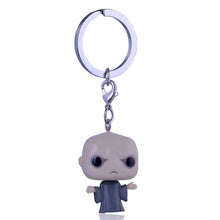 Funko Pop Harri Potter Keychain Marvel Captain America Movie Anime Key chain iron Man Figure Game of Thrones Key ring Kid Toy