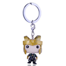 Funko Pop Harri Potter Keychain Marvel Captain America Movie Anime Key chain iron Man Figure Game of Thrones Key ring Kid Toy