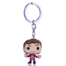 Funko Pop Harri Potter Keychain Marvel Captain America Movie Anime Key chain iron Man Figure Game of Thrones Key ring Kid Toy