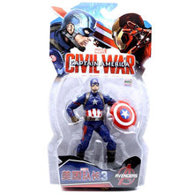 Disney Marvel 7" Legends Civil War Iron Man Captain America Black Panther Vision Falcon Iron Man PVC Action Figure toy