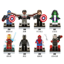 Black panther super heroes legoing marvel Captain America Building Blocks Toys for children Spiderman Iron Man for legoing
