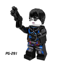 Single Super Hero Marvel Comics  X-men Saber-toothed Colossus Pogue Shadowcat Bishop Spiderman building blocks toys for children