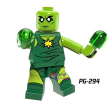 Single Super Hero Marvel Comics  X-men Saber-toothed Colossus Pogue Shadowcat Bishop Spiderman building blocks toys for children