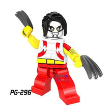 Single Super Hero Marvel Comics  X-men Saber-toothed Colossus Pogue Shadowcat Bishop Spiderman building blocks toys for children