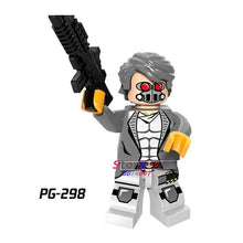 Single Super Hero Marvel Comics  X-men Saber-toothed Colossus Pogue Shadowcat Bishop Spiderman building blocks toys for children