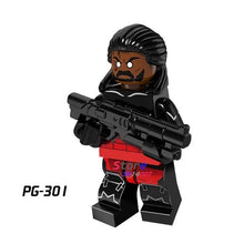 Single Super Hero Marvel Comics  X-men Saber-toothed Colossus Pogue Shadowcat Bishop Spiderman building blocks toys for children