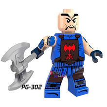 Single Super Hero Marvel Comics  X-men Saber-toothed Colossus Pogue Shadowcat Bishop Spiderman building blocks toys for children