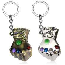Marvel Comics Avengers & the Infinity Gauntlet Key Chain Thanos Power time space soul truth and ideas 3D Energy gloves Key Ring