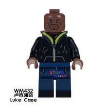 Single Thor Ghost Rider Motorcycle Captain America Antman Luke Cage Tigress Blade building blocks bricks toys for children