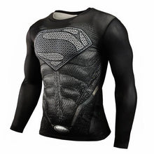 Black Panther T Shirt Men Fitness Compression Shirt Men Superman Captain America Long Sleeve 3D Marvel T shirt MMA Anime T-shirt