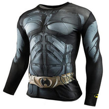 Black Panther T Shirt Men Fitness Compression Shirt Men Superman Captain America Long Sleeve 3D Marvel T shirt MMA Anime T-shirt