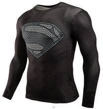 Black Panther T Shirt Men Fitness Compression Shirt Men Superman Captain America Long Sleeve 3D Marvel T shirt MMA Anime T-shirt