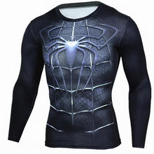 Black Panther T Shirt Men Fitness Compression Shirt Men Superman Captain America Long Sleeve 3D Marvel T shirt MMA Anime T-shirt