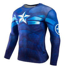 Black Panther T Shirt Men Fitness Compression Shirt Men Superman Captain America Long Sleeve 3D Marvel T shirt MMA Anime T-shirt