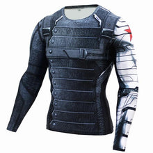 Black Panther T Shirt Men Fitness Compression Shirt Men Superman Captain America Long Sleeve 3D Marvel T shirt MMA Anime T-shirt
