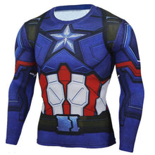 Black Panther T Shirt Men Fitness Compression Shirt Men Superman Captain America Long Sleeve 3D Marvel T shirt MMA Anime T-shirt