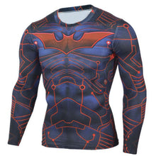 Black Panther T Shirt Men Fitness Compression Shirt Men Superman Captain America Long Sleeve 3D Marvel T shirt MMA Anime T-shirt