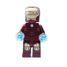 Single Sale Marvel Iron Man Figure Building Blocks Super Hero Avengers Set Models Bricks Toys D0160-0168
