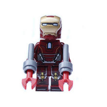 Single Sale Marvel Iron Man Figure Building Blocks Super Hero Avengers Set Models Bricks Toys D0160-0168