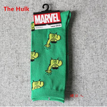 9 Styles Marvel Comics Knee-High Sock Iron Man Captain America The Hulk Batman Superman Spiderman Cartoon Pattern Sports Sock