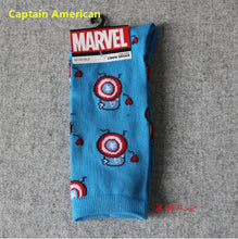 9 Styles Marvel Comics Knee-High Sock Iron Man Captain America The Hulk Batman Superman Spiderman Cartoon Pattern Sports Sock