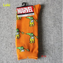 9 Styles Marvel Comics Knee-High Sock Iron Man Captain America The Hulk Batman Superman Spiderman Cartoon Pattern Sports Sock