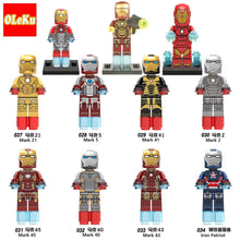 OLeKu Iron Man Marvel Avengers Super Hero Figure Marvel Ironman Iron-Man Building Sets Model Bricks legoing Iron man Blocks
