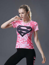 Summer Women Compression T Shirt Marvel